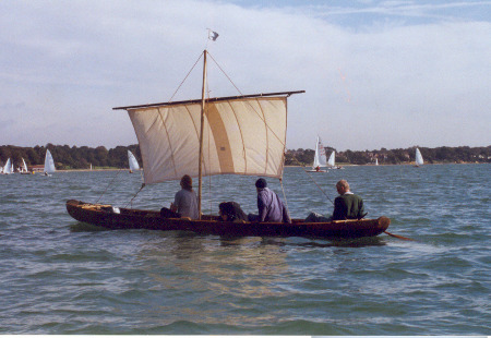 Ferriby boat sailing